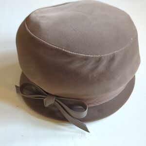 Beresford Vintage Taupe Brown Hat with Bow